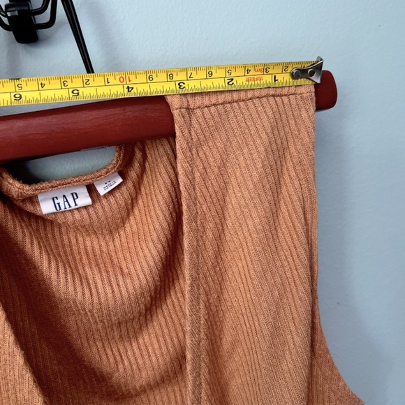 GAP Knit Wrap Tank Top - Light Camel/Beige - Picture 4 of 9